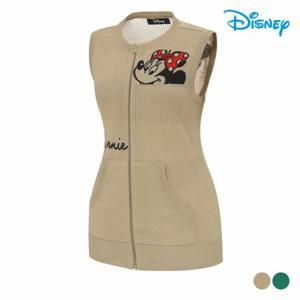 [디즈니골프]여성 아트웍 집업 니트 조끼 베스트 DP1LKV003