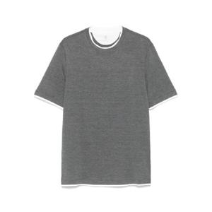 26 SS Brunello Cucinelli 실크 혼방 티셔츠 MH8367427CWD40 TP439366212