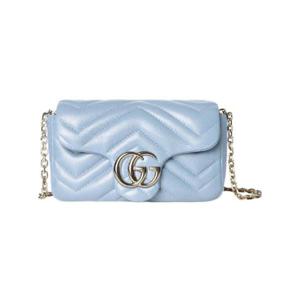 구찌 GG 마몽 미니 숄더백 라이트 블루 841290-AAFAY-4928