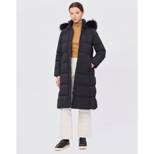 헤지스 골프 여성 24FW 가격인하품절임박스테디셀러탈착후드 덕다운 롱패딩 (BLACK) WWJU4D942BK