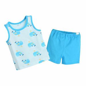 [모이몰른]유아 빅웨일 나시 상하복 세트