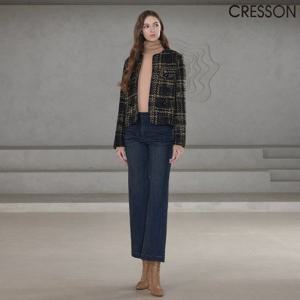 [크레송]크레송 인디고 세미와이드 기모 데님 팬츠 C244B404A_25