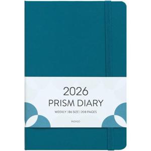 [인디고] 2026 프리즘 B6 위클리 다이어리 (날짜형, 32절, 주간) - 피콕블루
