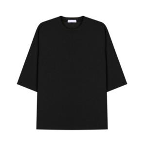 [리빌모아]남자 솔리드 7부 라운드 반팔 티셔츠 5C-TSA-Q072-검
