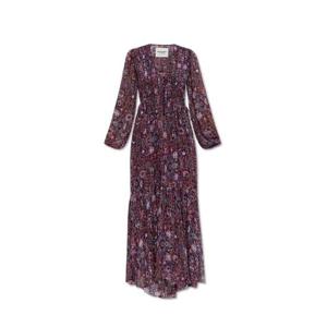 이자벨 마랑 에투알 브리안 V넥 롱 드레스 RO0798FAC3J01E PLUM TP946365320