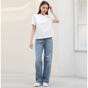 [캘빈클라인 진]여성 하이라이즈 릴렉스핏 비주얼 워시 데님(J225054)