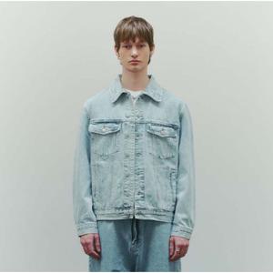 [플랙진]남성 M21 레귤러 스크레치 스텐다드 연청 데님 청자켓 (PWTF5JKM215)