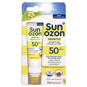 썬오존 sunozon 선크림 & 선스틱 콤비네이션 튜브 SPF 50, 25ml