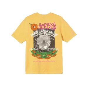 스투시 허비스 다이드 티셔츠 옐로우 1904731