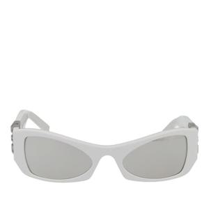 지방시 화이트 렉탱귤러 미러 선글라스 GV40079I 21C