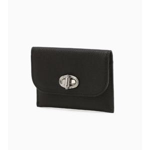 [질스튜어트 핸드백] JAWA5F003BK  블랙 가죽 오브 장식 2단 카드지갑 JAWA5F003BK