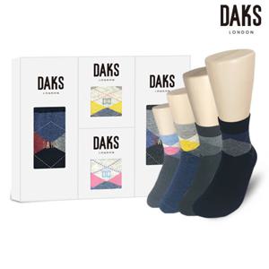 닥스양말 남여혼합4족 선물세트 중목 아가일 20830