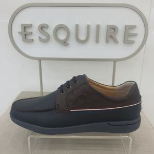 [에스콰이아]남성 발편한 캐주얼 밴딩 쿠션 보트화YADSHD400BK_C