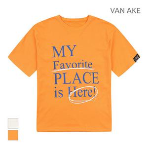 [반에이크][반에이크] 레터링 라운드넥  반팔티셔츠_VB36TSQ309Z