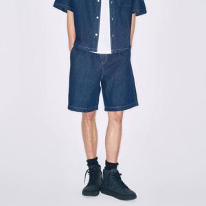 [플랙진]논페이드 밴딩 데님 쇼츠 L03 다크 인디고(PJTI2SPL03M)