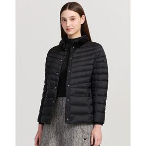 닥스 골프 여성 25FW PREMIUM 블랙 초경량 구스다운 밍크트리밍 점퍼 DNJU5D721BK