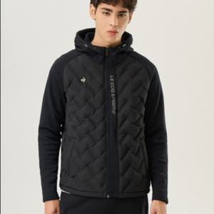 르꼬끄 공용 에어플렉스 하이브리드 후디 구스 다운 QP423EDJO1_BLK