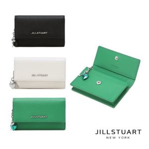 [질스튜어트] 블랙,아이보리,그린 키 참장식 소가죽 카드지갑 JAWA5E211BK.5E212IV.213E2