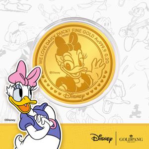 [디즈니] 24k 러브 데이지덕 캐릭터 순금코인 0.2g + 프리미엄 가죽패키지