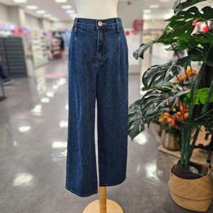 스테파니 HC07 나인스텝  핀턱 와이드 데님 팬츠 N25DM5306