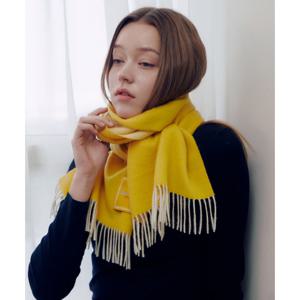 [루이까또즈(스카프)]울캐시미어 혼방 머플러 마리오로라 옐로우 2DMW818YE