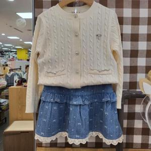 치크 DP01 케이블 스웨트 가디건 CKCK25W1G