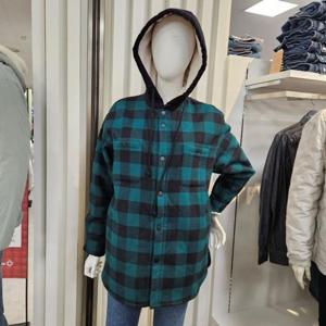 뱅뱅 HC09 여성가을  보아털  두툼한 체크남방 NSL644