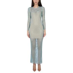 셀프 포트레이트 미디 원피스 SS23 150X GREEN