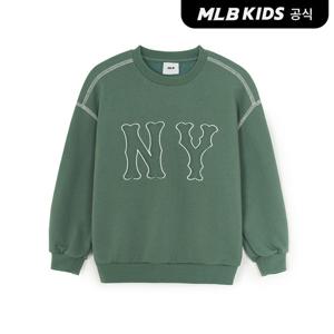 [MLB키즈 공식]25FW스트릿 베이직 쿠퍼스 빅로고 맨투맨 NY (Khaki) 7AMTB1154-50KA