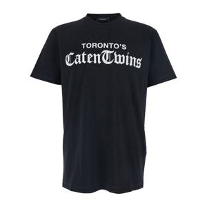 디스퀘어드2 로고 프린트 크루넥 레귤러 핏 티셔츠 S71GD1586 D