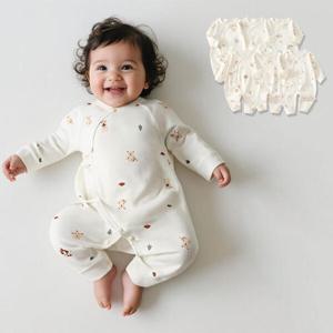 아트박스/엠케이 티니무드 배냇 베이지 긴팔 우주복 205976