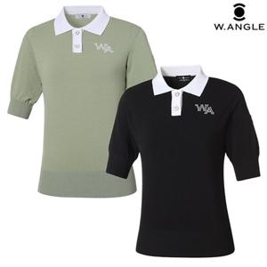 [와이드앵글] WWU22K45 여성 CF 파니에 5부 폴로 스웨터 WWU22K45