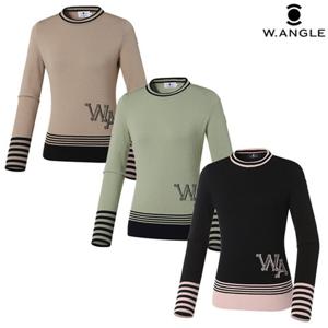 [와이드앵글] WWU22K41 여성 CF 아리아 WA로고 스웨터 WWU22K41