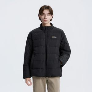 내셔널지오그래픽 N254UDW922 헤론 스탠드넥 경량 구스다운 점퍼 BLACK