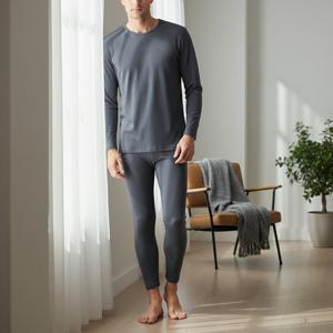 비너스 따뜻한 피팅감 코트나 폴리 기모 남성 동내의 상하의 세트 VMS9713S