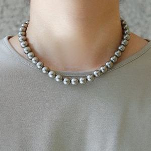 바이데이지 웜그레이 10mm 진주 목걸이 Bn0594