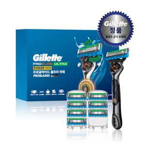 질레트 프로글라이드 울트라 파워 면도기 핸들1 + 면도날 8입
