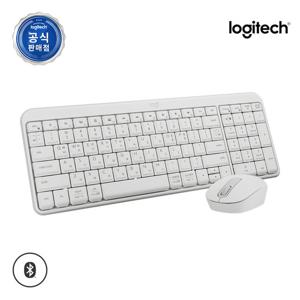 로지텍코리아 공식 MK250 콤보 수신기미포함 무선 블루투스 키보드마우스세트 화이트