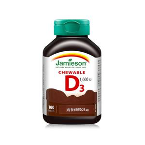 자미에슨 츄어블 비타민D  초콜릿맛 (700mg X 100정) 100일분