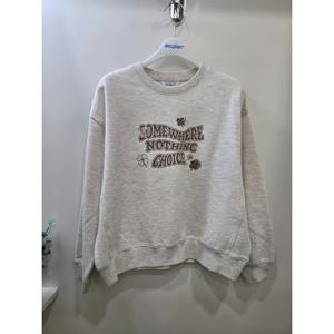 [에꼴리에]빈티지 프린팅 볼륨 맨투맨티 25C1457_OD