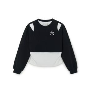 [엠엘비키즈] 스트릿 베이직 여아 레이어드 맨투맨 (7FMTB2554-50BKS) 7FMTB2554BKS