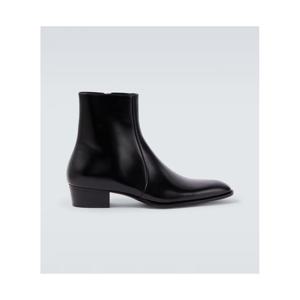 생로랑 Roman 레더 앵클 부츠 P01080754