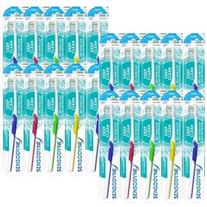 센소다인 딥클린 초 미세모 칫솔 20개 시린이 민감성 치아