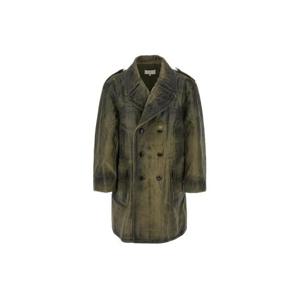 Maison Margiela 더블 브레스티드 카반 코트 S67AA0069M35574 709 TP956824154