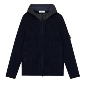 스톤 아일랜드 후드 티셔츠 K2S155100032S00L8V0026 INK BLUE DO