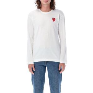 꼼데가르송 긴팔 티셔츠 AX T292 051 2 WHITE DOM