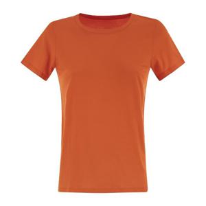 마제스틱필라쳐 오렌지 크루넥 슬림 핏 티셔츠 E25M537 570