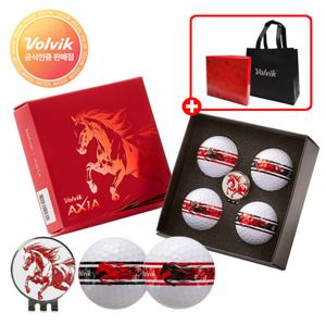 볼빅 2026년 적마 4구 골프공 볼마커 선물세트