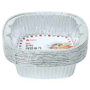 롯데이라이프 은박 라면 용기 10P 은박접시 접시용기 라면용기 은박용기 호일라면용기
