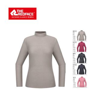 [레드페이스]아이비 모크넥 우먼 티셔츠여성 가을 겨울 부드러운